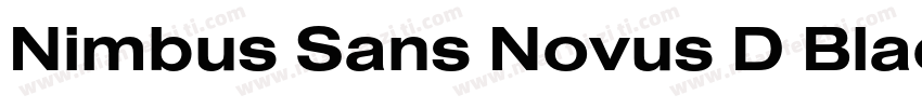 Nimbus Sans Novus D Black字体转换